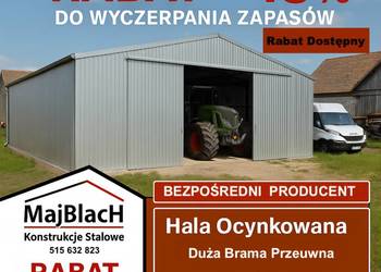 Garaż Blaszany OCYNKOWANY| Montaż Gratis | Wiata | PRODUCENT Maj-Blach