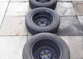 Koła stalowe 15" z oponami zimowymi 195/65 R15 5x112 Mercedes w201 190