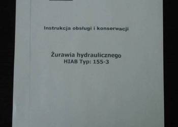 Instrukcja obsługi DTR żurawia hydraulicznego HIAB typ155-3