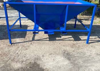 Kosz zasypowy do big bag, bufor, paczkarka 1,8 m3.