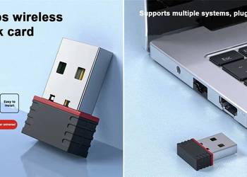 Mini USB WiFi Adapter RTL8188 150Mbps, karta sieciowa adapter WiFi b, g, n,