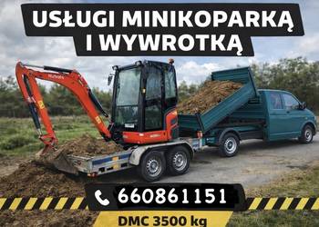 Usługi minikoparką oraz wywrotką 3500 DMC