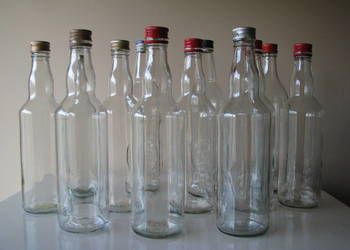 Butelki 0,5 l z nakrętkami na nalewki, soki, ocet i inne domowe przetwory