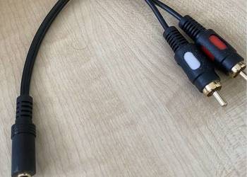 Przejściówka / adapter gniazdo jack 6,3 - 2 x chinch