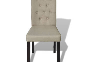 Krzesła stołowe 4 szt. camel tapicerowane tkaniną WM-240558