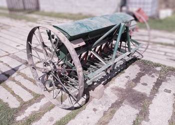 Siewnik zbożowy  z zaczepem do ciągnika .