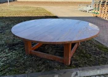 Okrągły stół drewniany Ø220 cm
