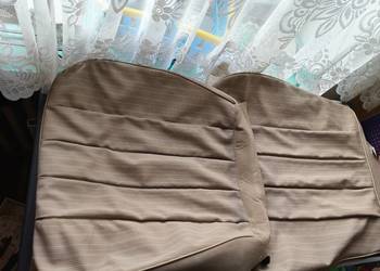 Mercedes W124 tapicerka fotel kierowcy pasażera kremowa jasna poszycie