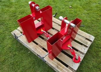 Zawiesie trawers hakowe do manewrowania przyczepa na widły wózka widłowego