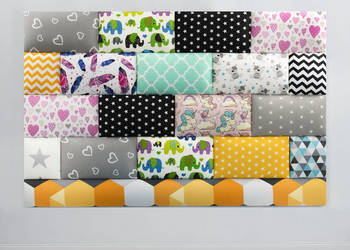 PANELE TAPICEROWANE CLASSIC MINKY wzory dziecko panele