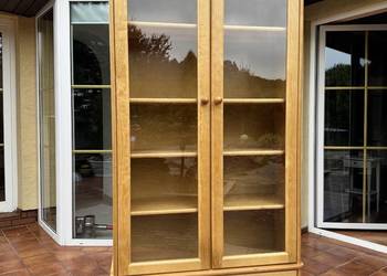 Witryna drewniana biblioteka półki na książki kredens szafka