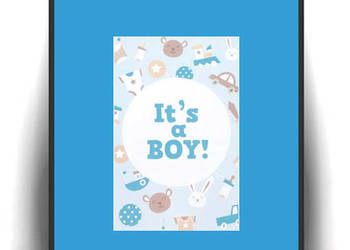 plakat dla chłopca, obraz do pokoju chłopca,its a boy obraz