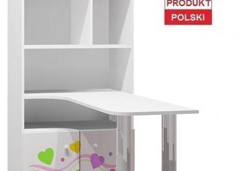 KOLOROWE SERCA 1 - N36 regał z biurkiem dziecięcy 80x40 w.19