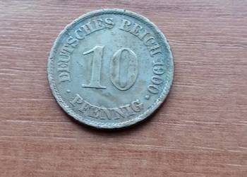 Moneta 10 pfennig 1900r.