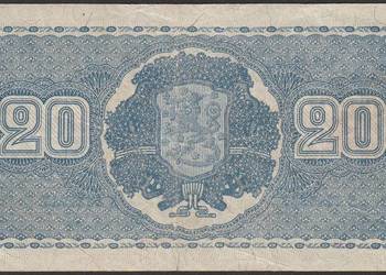 FINLANDIA 20 MARKKAA MAREK 1945