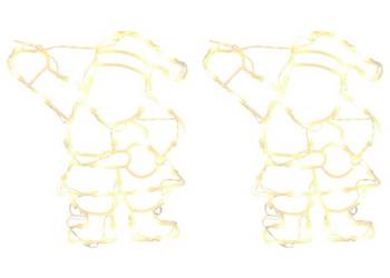 vidaXL Lampki świąteczne sylwetka świętego mikołaja, 2 szt.(SKU:4019598)