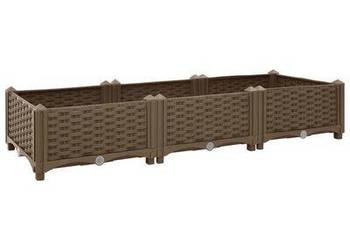 vidaXL Donica do podniesionej rabaty, 120x40x23 cm, polipropylen(sku316513)