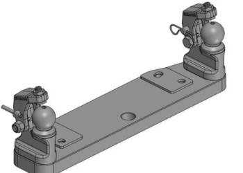 Zestaw zaczepowy K50® prawy/lewy z urządzeniem przytrzymującym dla 45-50 m…