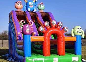 Dmuchana zjeżdzalnia podwójna Dmuchaniec jak nowa