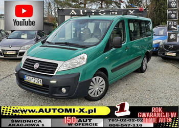 Fiat Scudo LONG* 2xDrzwi * Nawiewy * Panorama* 8 Os * HAK * Gwarancja AUTO…