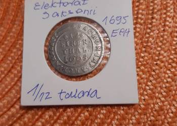 moneta srebrna Elektoratu Saksonii z 1695r