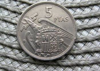Hiszpania 5 Peset 1957r - Gen. Franko