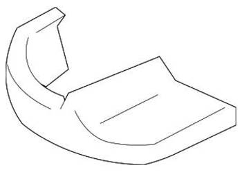 VOLVO C30 S40 V50 prawa oslona szyny fotela kierowcy OE 398…
