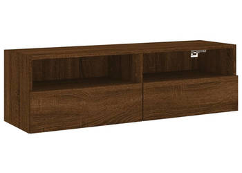 Ścienna szafka TV brązowy dąb 100x30x30 cm WM-836894