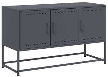 Szafka pod telewizor antracytowa 1005x39x605 cm stalowa WM-846478