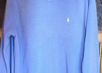 Ralph lauren L sweter niebieski bawełna L 100% oryg nr seryjny piękny preze