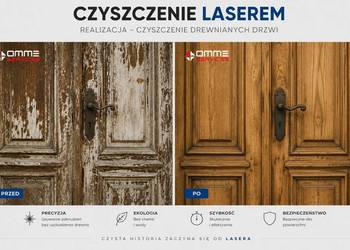 Renowacja drewno kamien cegła metal LASER czyszczący  Czyszczenie  Laserowe