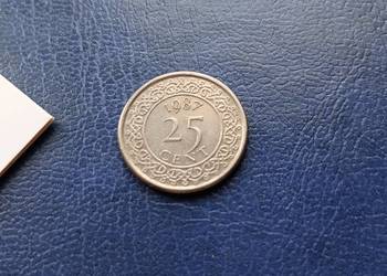 Stare monety 25 cent 1987 Surinam