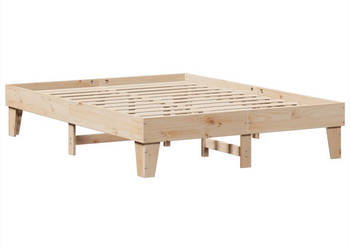 Rama łóżka bez materaca lite drewno sosnowe 140x200 cm WM-855355