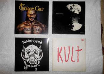 Cztery fajne płyty winylowe.