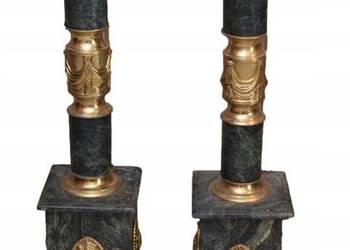 Postumenty Marmurowe - Kolumny z Amforami - Pilary - Marmur + Mosiądz