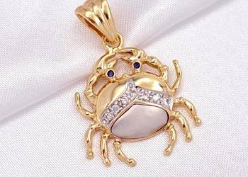 WYPRZEDAŻ !-25% Wisiorek Złoty pr.585 Znak Zodiaku RAK Z-707 WYPRZEDAŻ !-25% Wisiorek Złoty pr.585 Znak Zodiaku RAK Z-707