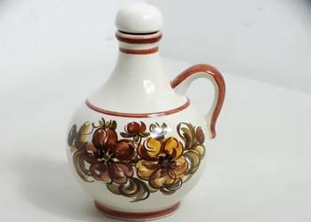 Vintage Ceramiczny Dzbanek / Karafka – Ręcznie Malowany, Z Korkiem