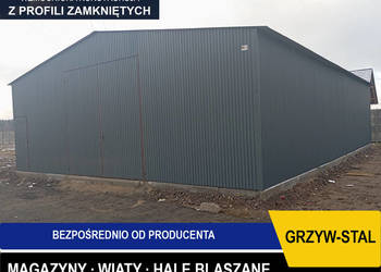 Garaż Blaszany - HALA MAGAZYNOWA - Magazyn - Wiata - Hala - GRZYWSTAL
