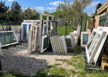 Skład okien pcv dużo okien używanych 2szybowych