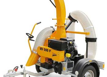 Odkurzacz ssawa do liści i trawy LASKI VD 500 P na przyczepie dmc 750 kg