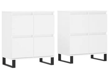 Szafki 2 szt. białe materiał drewnopochodny WM-3190181