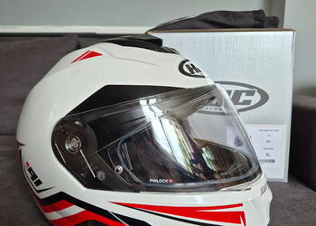 Kask szczękowy HJC i91 Tricus biały czerwony