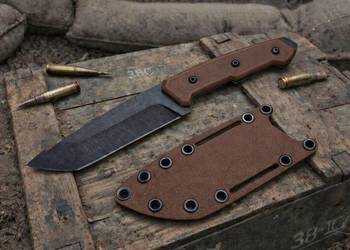 Nóż "Kadaffy Brown" Ręcznie Robiony Bushcraft Custom Knifemaking