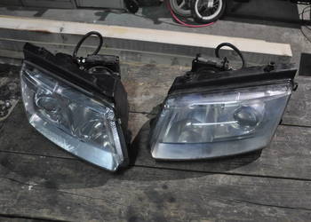 Passat B5 Reflektory Przód Prawy Lewy Para Xenon Soczewka Hella Uszkodzone