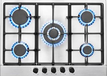 SNDOAS 5-palnikowa płyta gazowa ze stali nierdzewnej Używana Stan Bardzo Do