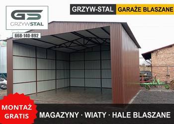 Garaż Blaszany  Otwarty | Wiata| Hala | Magazyn Rolniczy - GRZYWSTAL