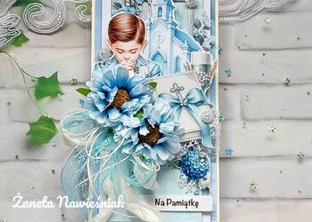 Kartka komunijna dla chłopca