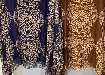 Bluzka BOHO CZEKOLADA jedwab naturalny z Włoch
