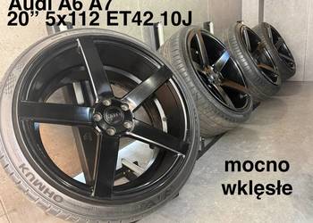 20 cali Audi A6 A7 mocno wklęsłe felgi koła komplet z oponami  5x112 ET42 1