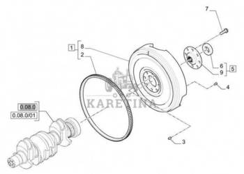 New Holland T6010 T6070 Zespół łoźyska 87802650